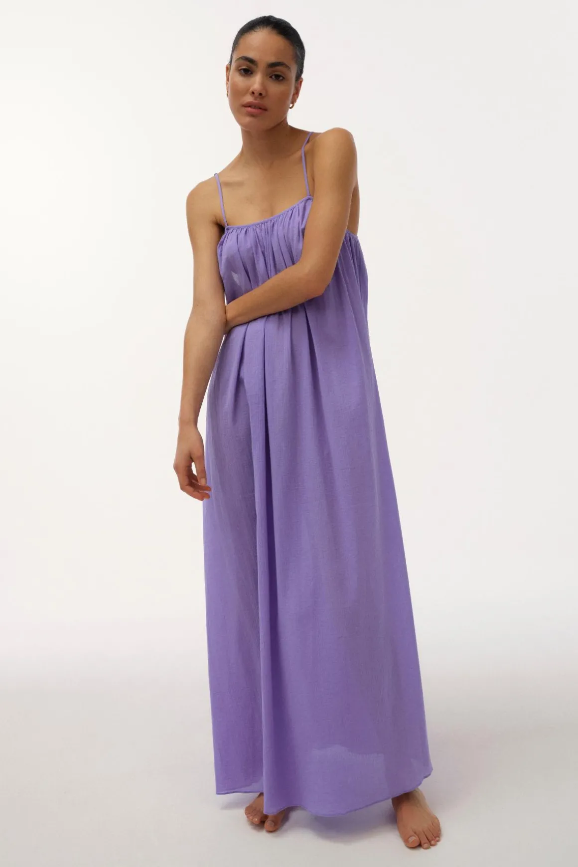 Apricot Long airy sundress