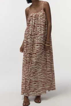 Apricot Long airy sundress
