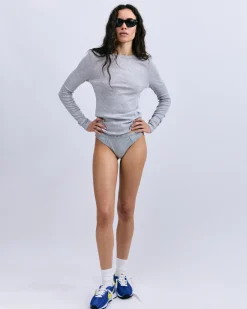Elle Long-sleeve cotton top
