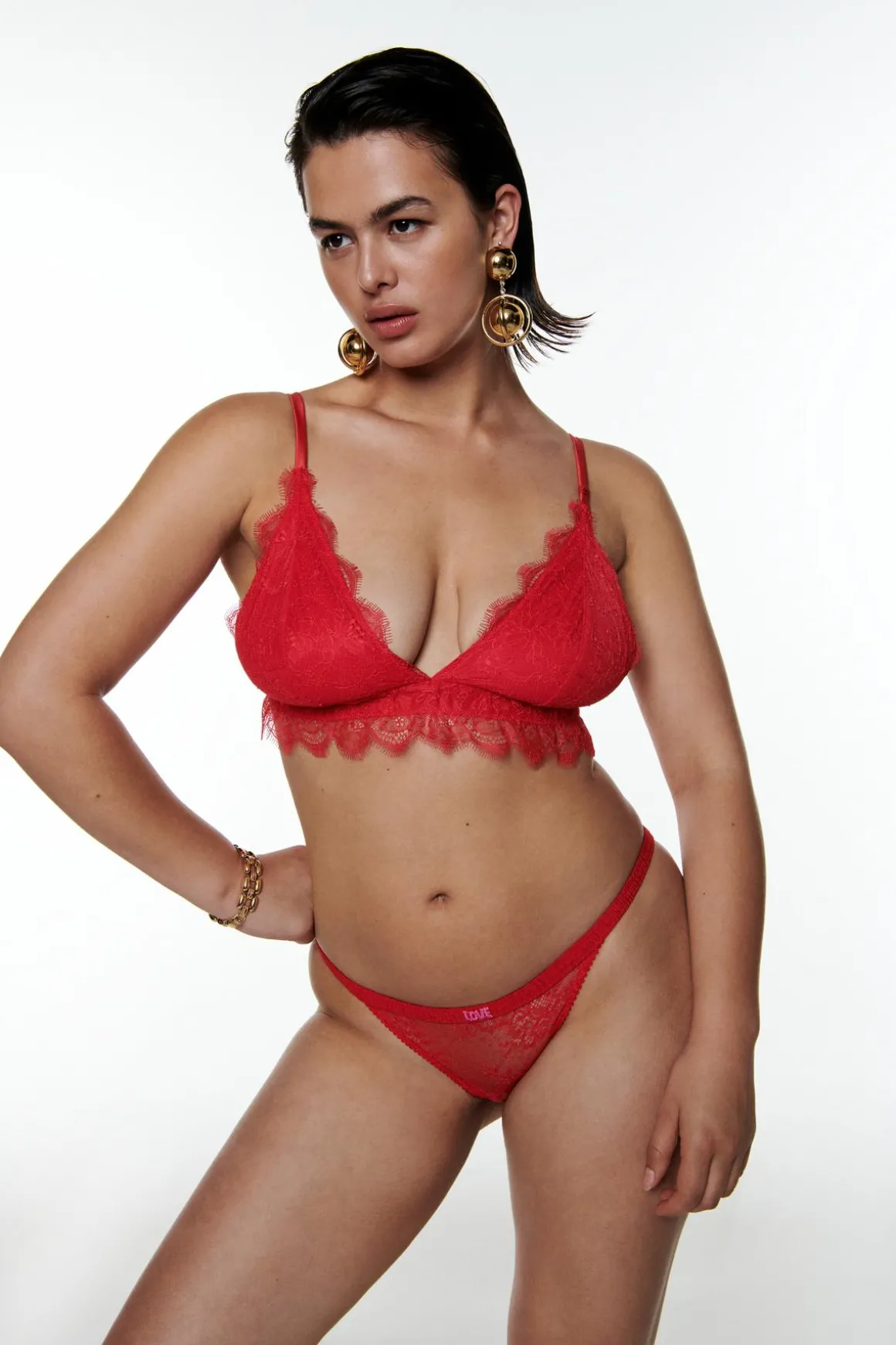 Gwen Padded lace bralette