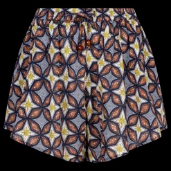 Leonardo High-waist printed shorts