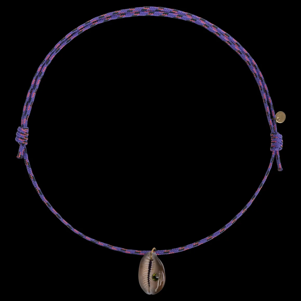 Necklace Rope Purple Handmade necklace