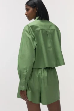 Pete Cropped long-sleeve shirt
