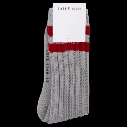 Rib Socks Stripe Sporty rib socks